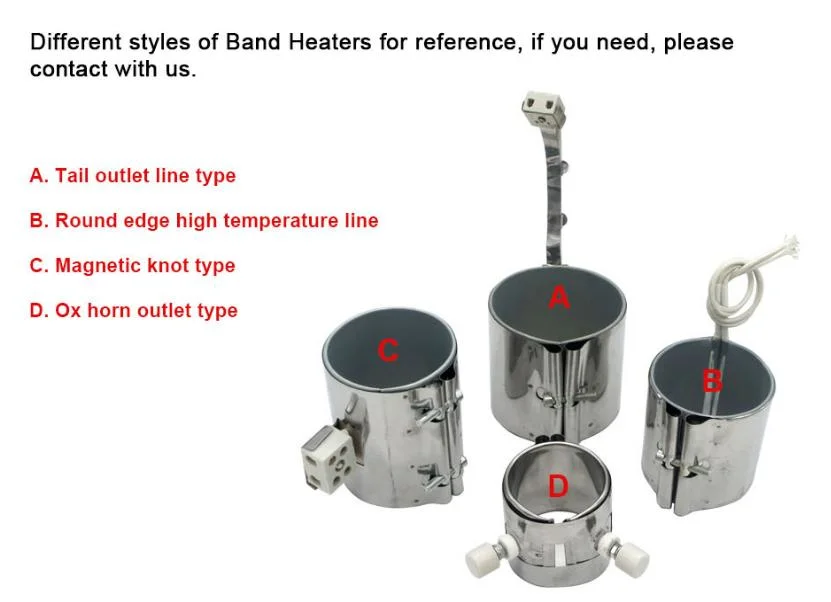 80*55mm220V650W Stainless Steel Heaters Band Mica Heating Element for Petrochemical